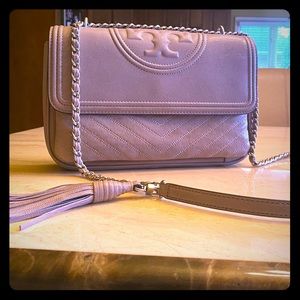 Tory Burch Fleming Chevron Flap Shoulder Bag